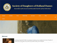 Tablet Screenshot of hollanddames.org